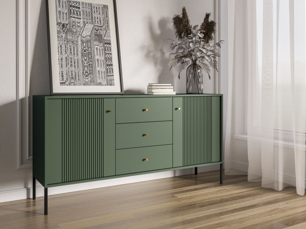 Iseo Smoke green, Kumode (2D3S)