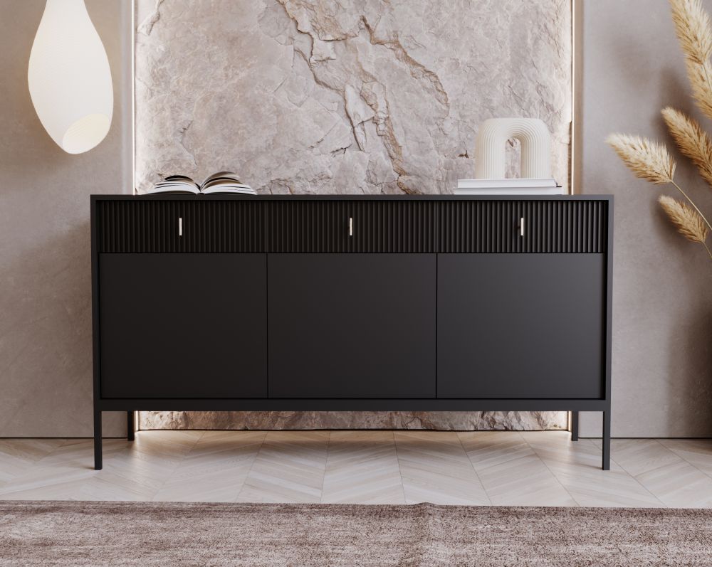Maggiore Black, Kumode (Sideboard 3D3S)